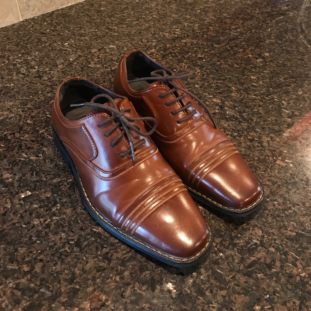 Stacy Adams Leather Boys Dress Shoes